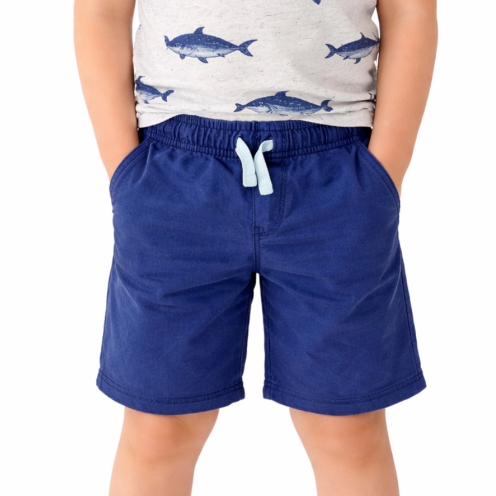 Gymboree boys navy blue casual cotton shorts size medium